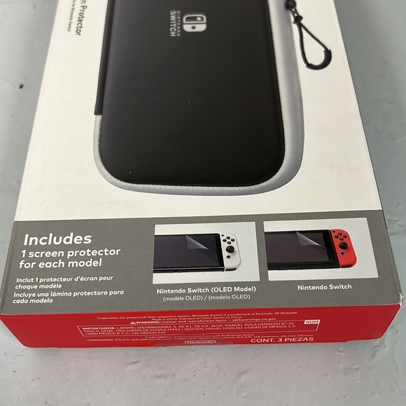 💥3/$15💥 NIB - Nintendo Switch Carrying Case and Screen Protector - Picture 8 of 9